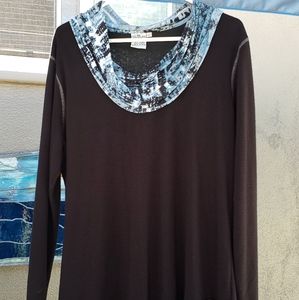 Cowl neck tee